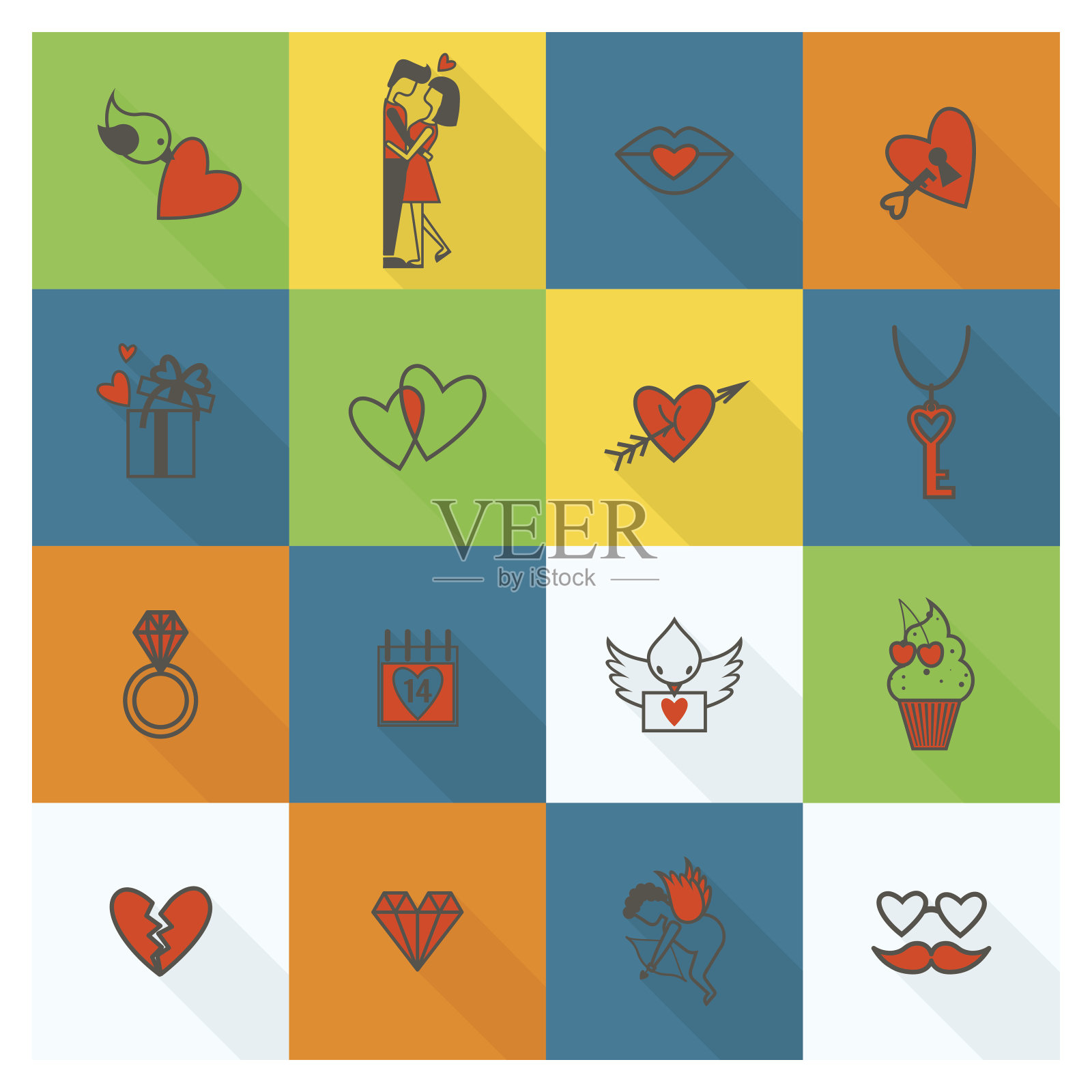 情人节快乐插画图片素材