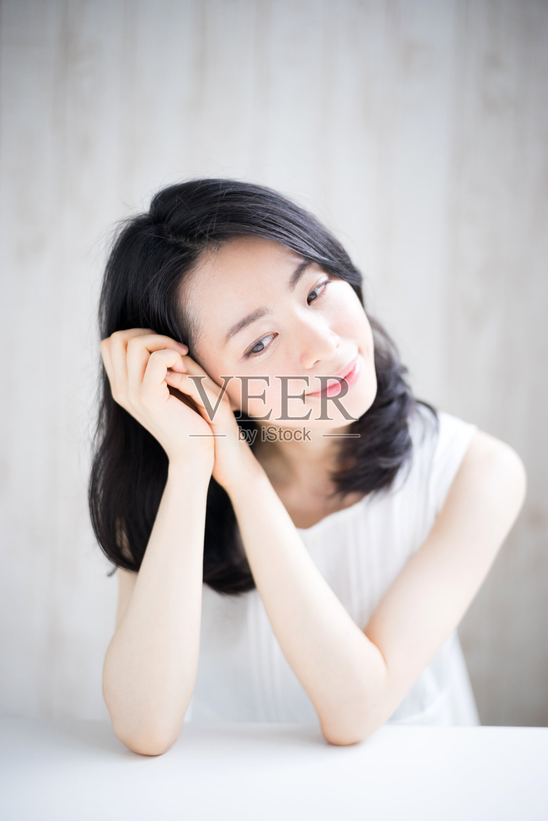 一个日本女人的肖像照片摄影图片