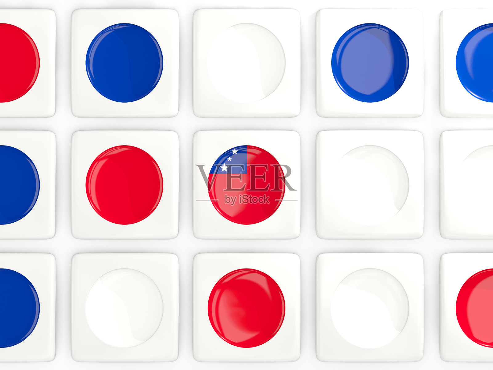 马赛克背景与旗帜萨摩亚照片摄影图片