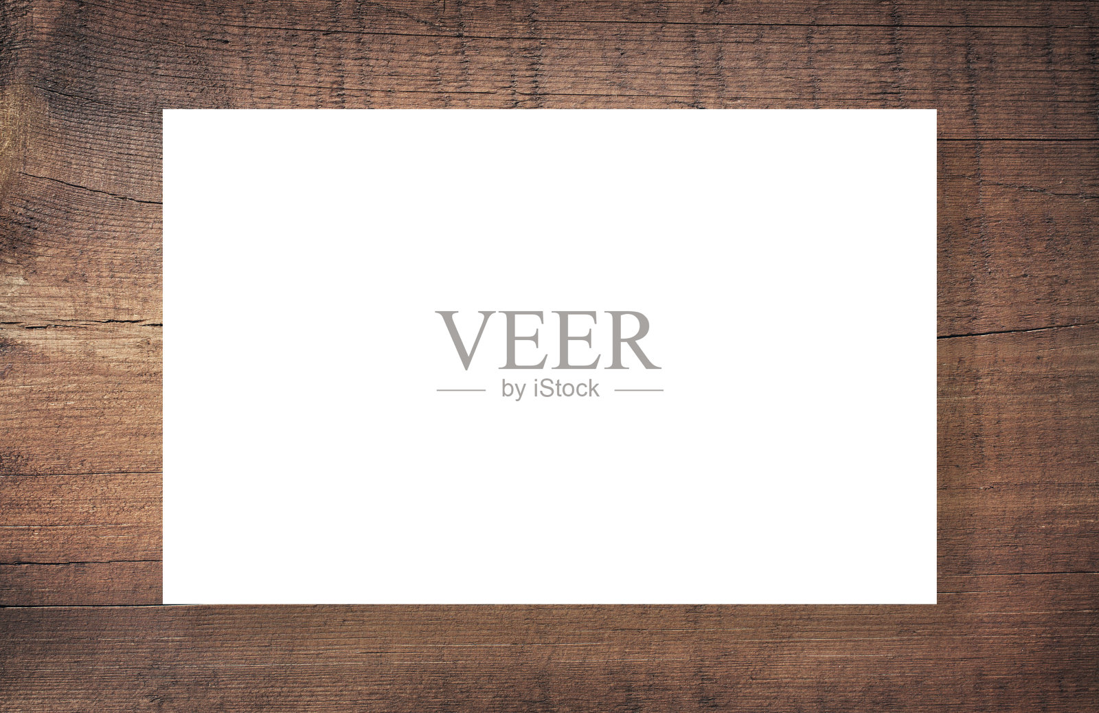 棕色的木框，广告牌或白色水平矩形照片摄影图片