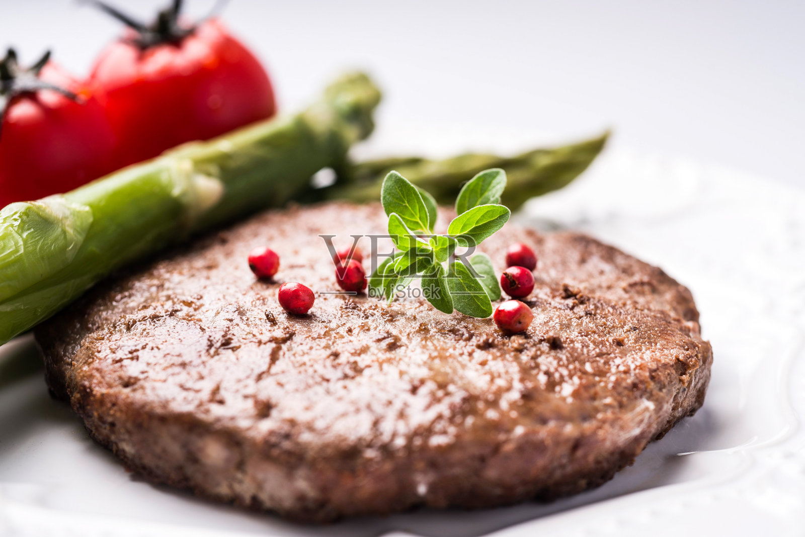 烤汉堡照片摄影图片