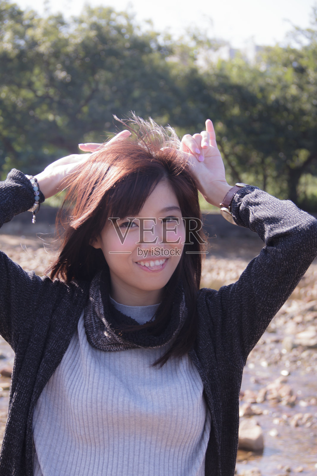 可爱的亚洲女孩照片摄影图片