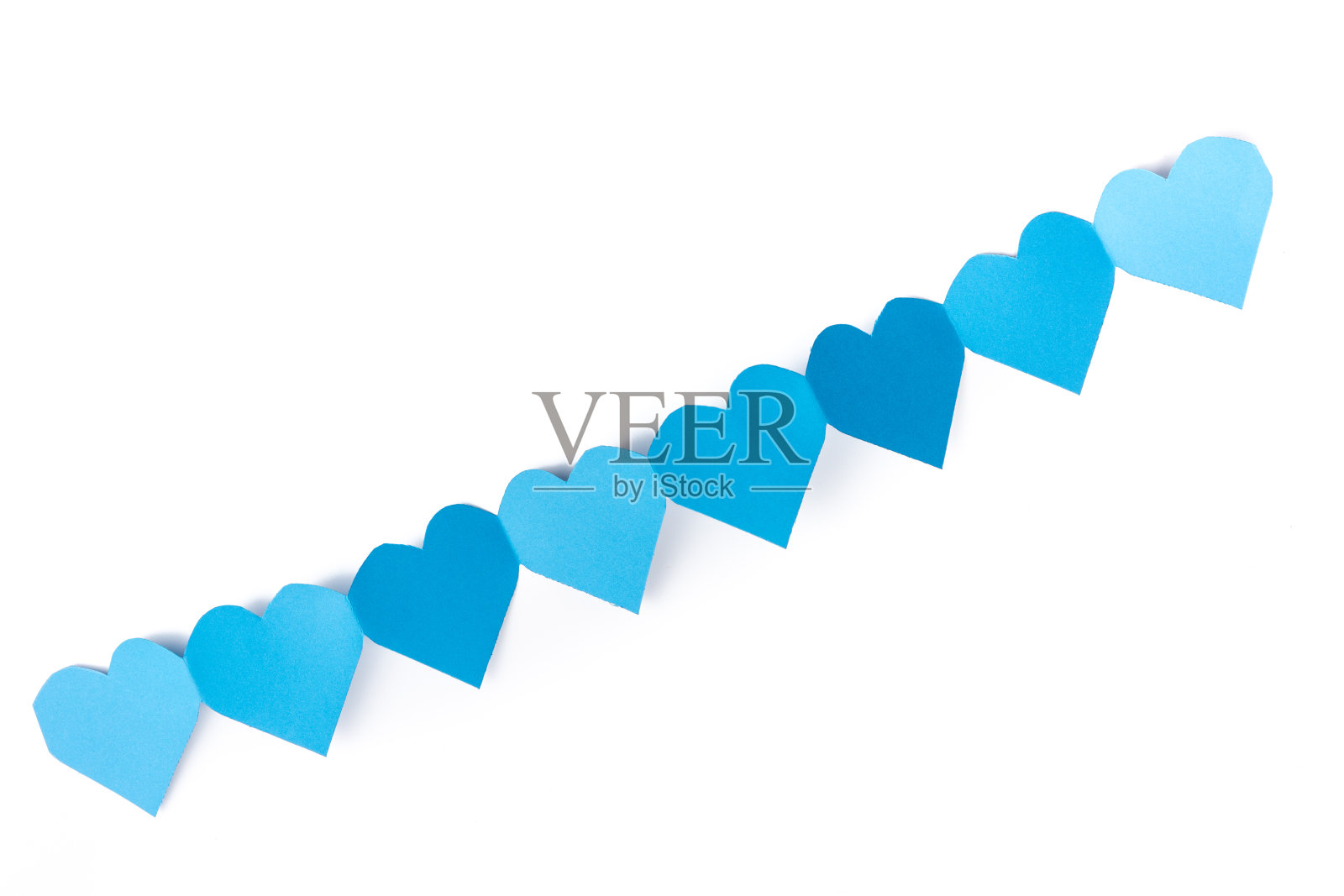 蓝心纸照片摄影图片