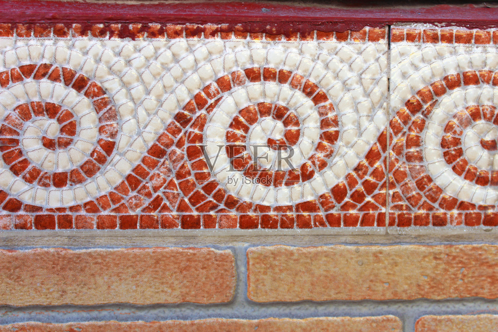 地中海瓷砖背景照片摄影图片