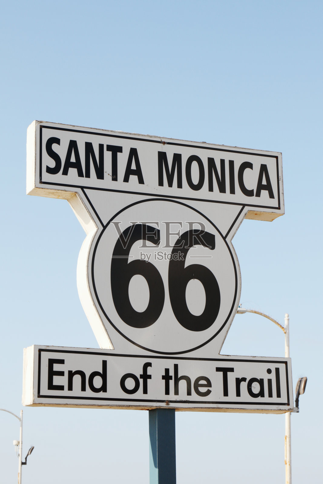 66号公路的终点-圣塔莫尼卡-美国加利福尼亚州照片摄影图片