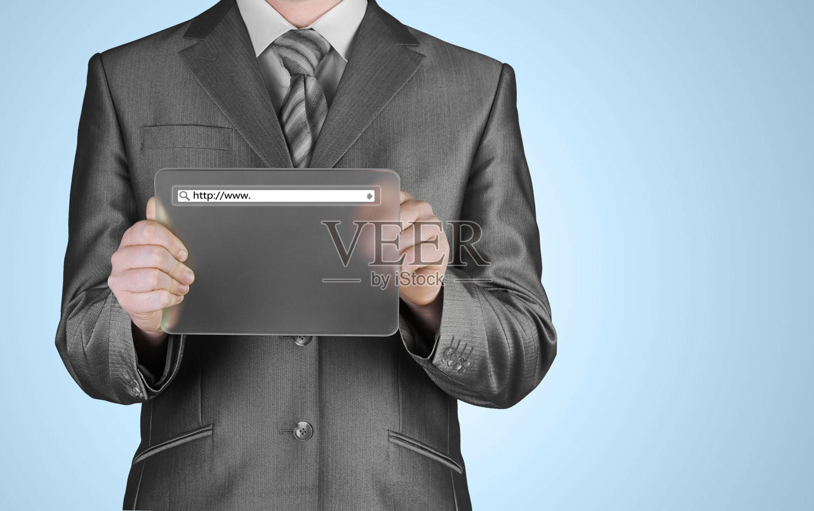 商人推送虚拟搜索栏照片摄影图片