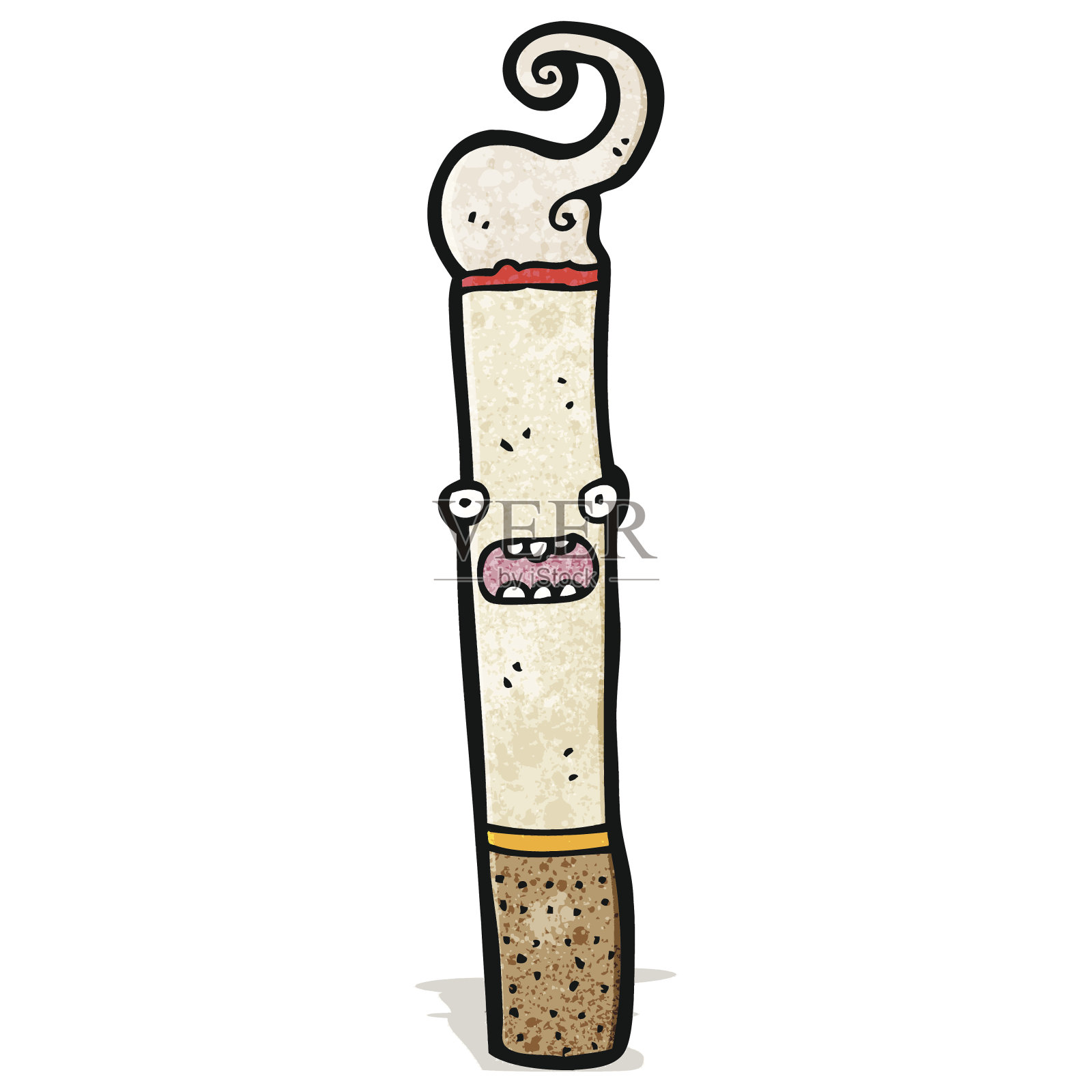 卡通香烟插画图片素材