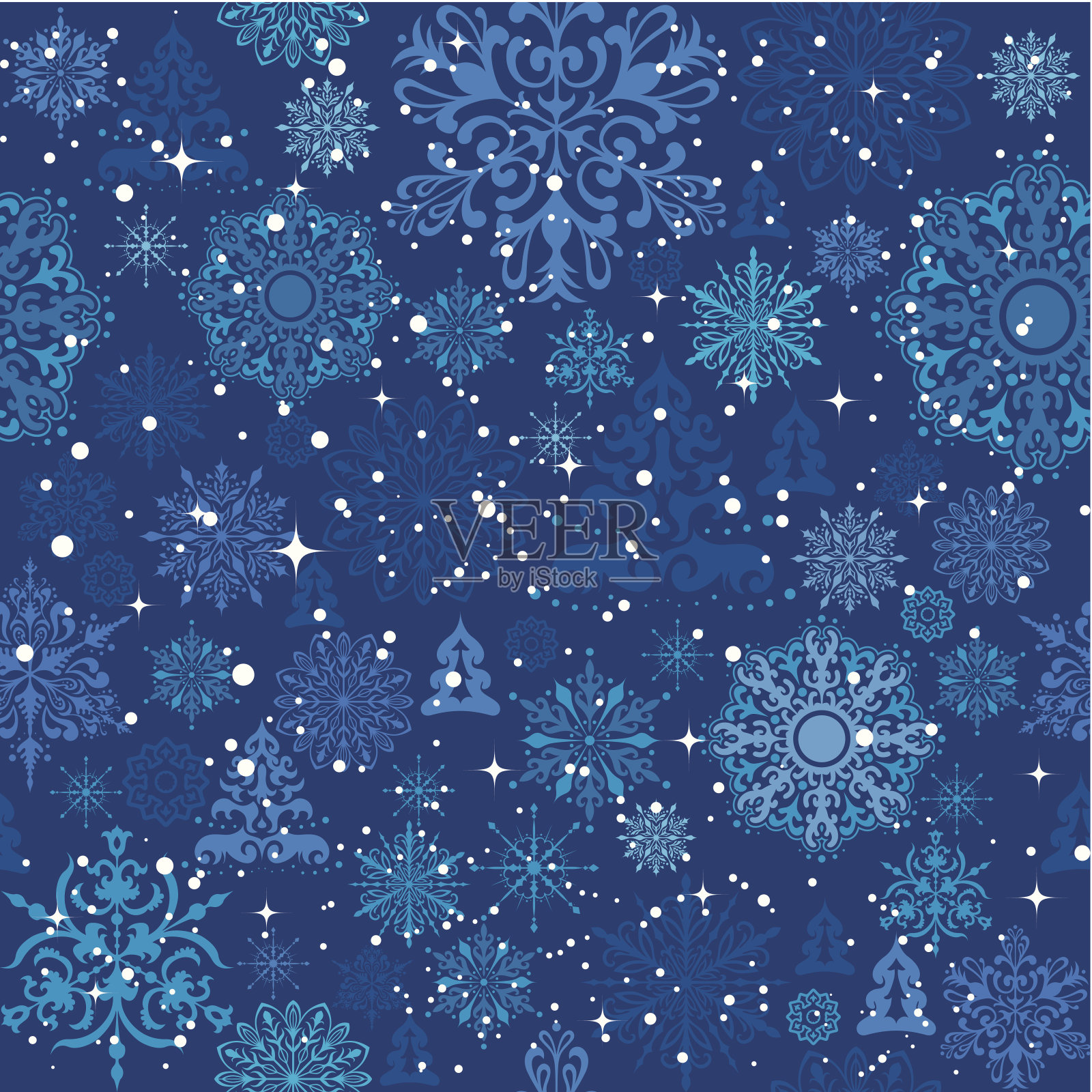 无缝的圣诞背景插画图片素材