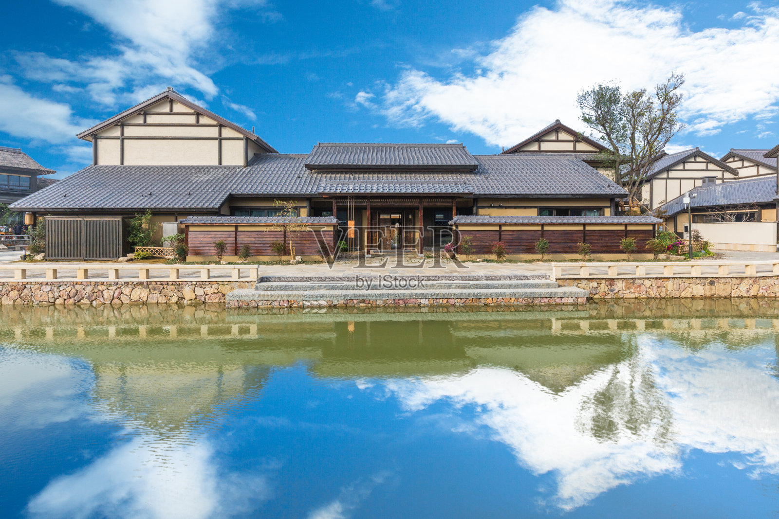 无锡年花湾自然公园古建筑照片摄影图片