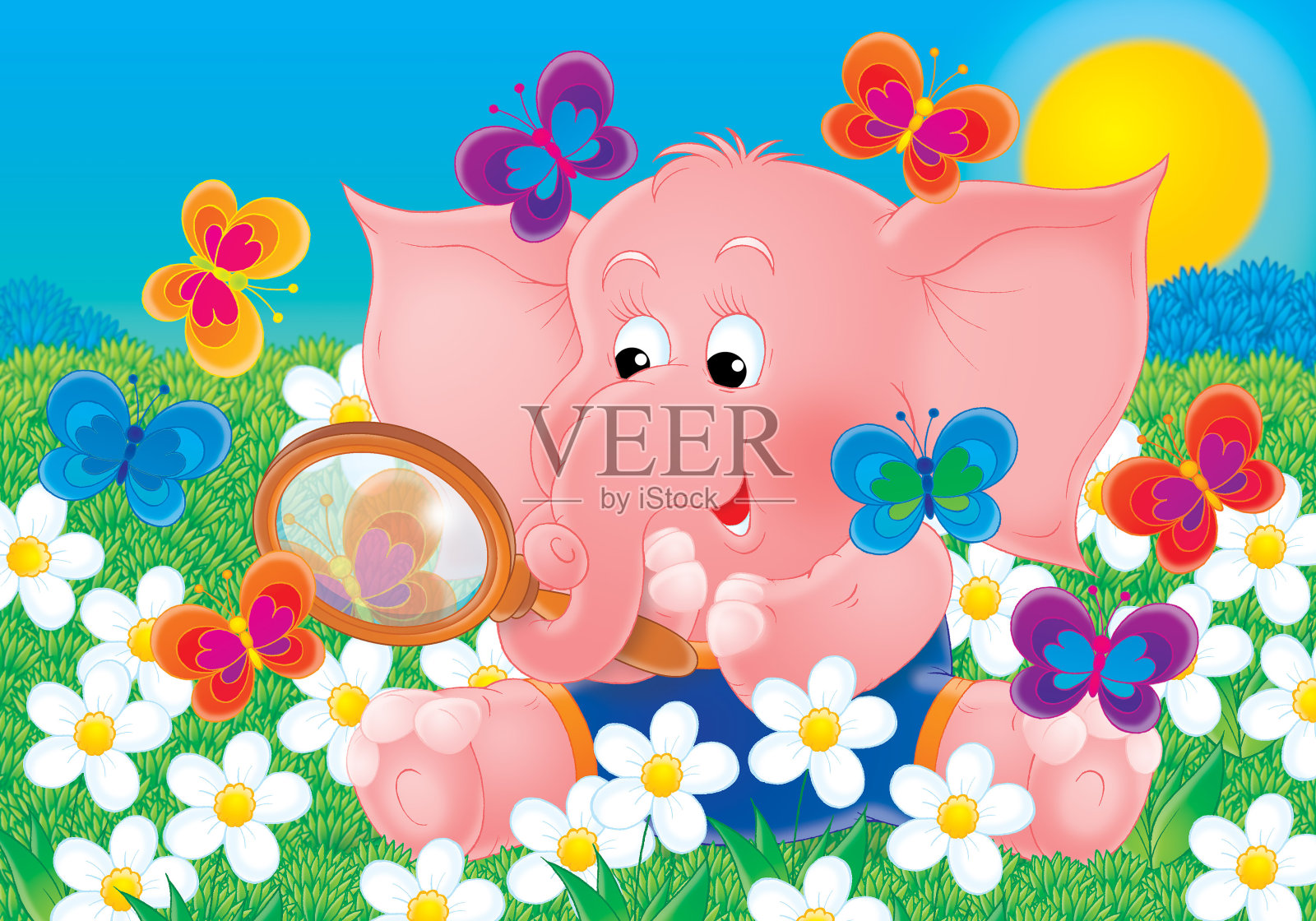 001年的动物插画图片素材