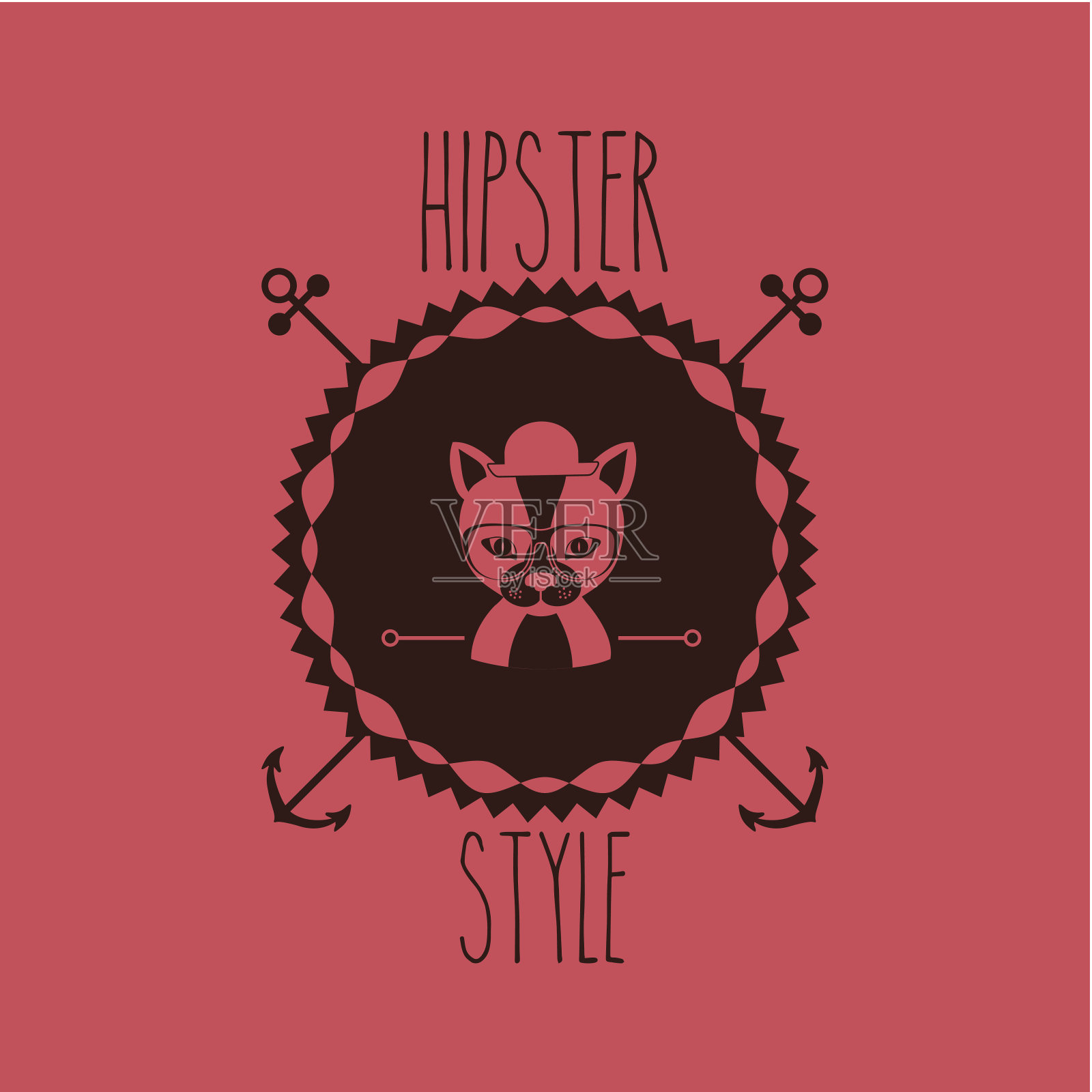 动物潮人设计插画图片素材