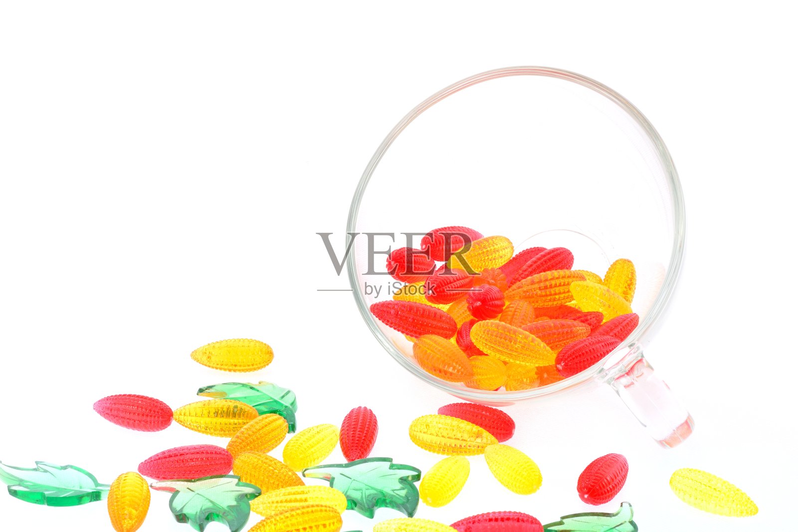 透明的橘子酱杯照片摄影图片