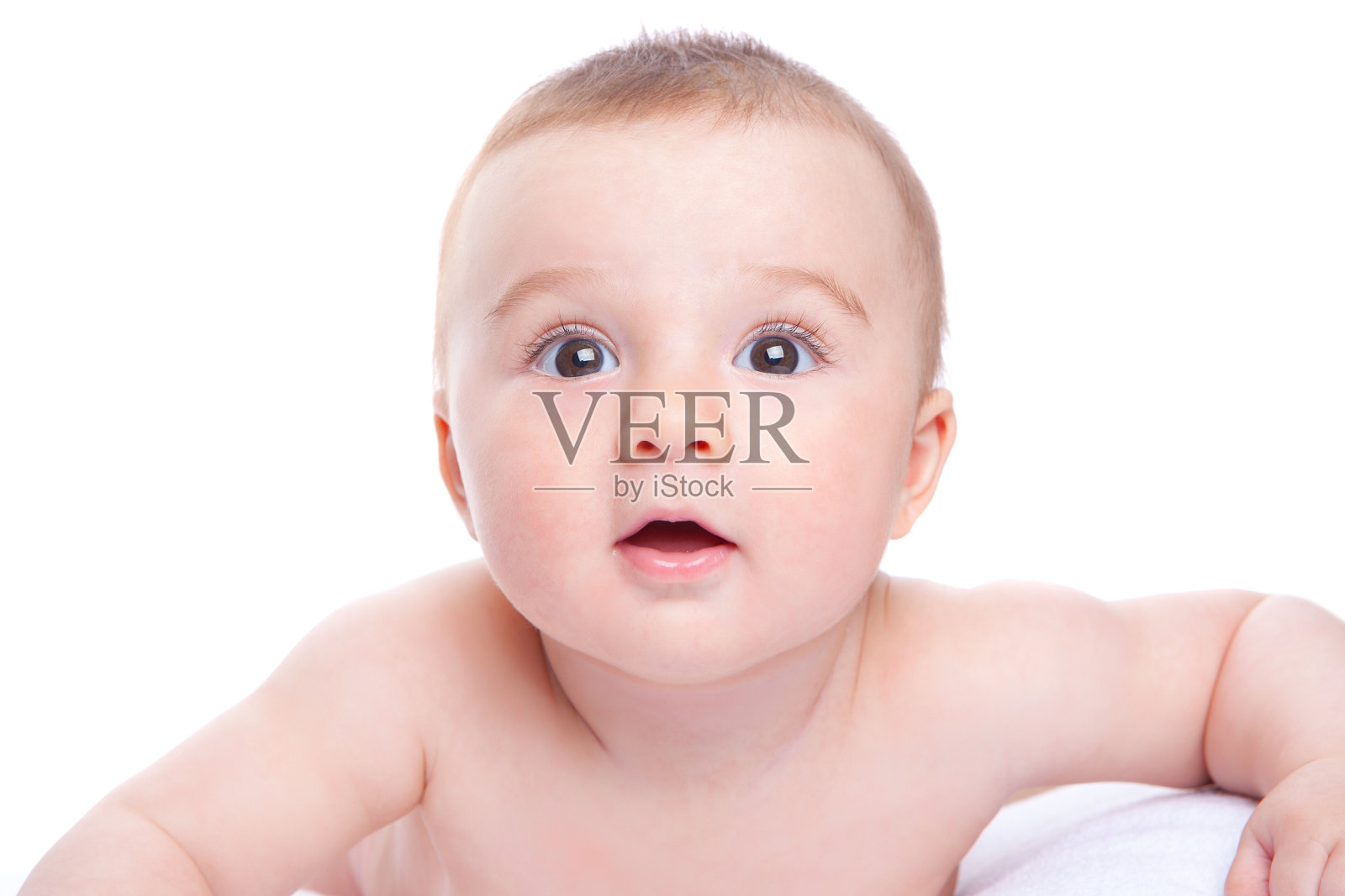 惊讶的婴儿照片摄影图片