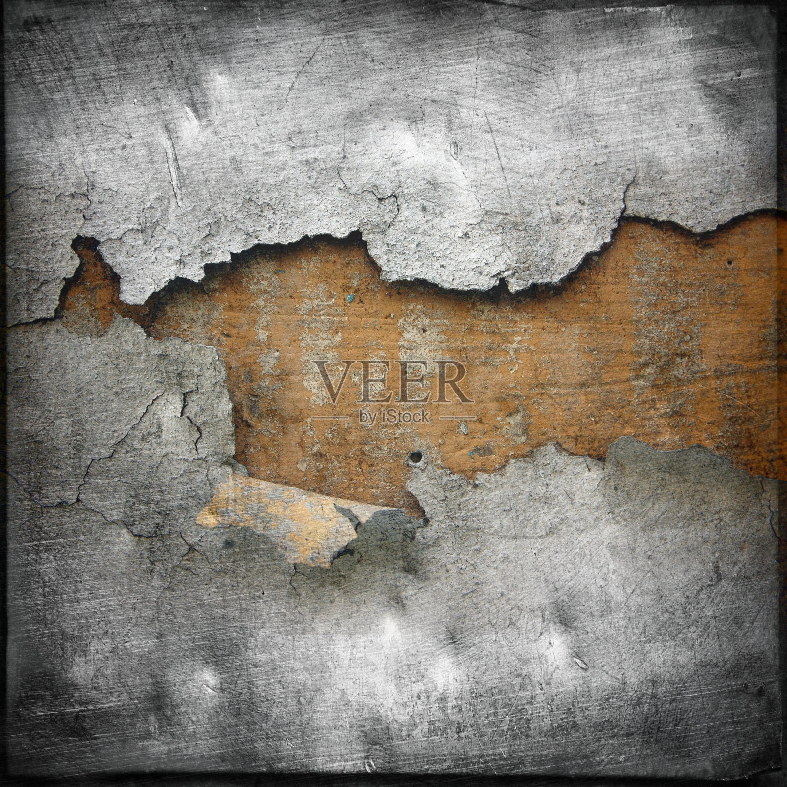 金属表面撕裂照片摄影图片