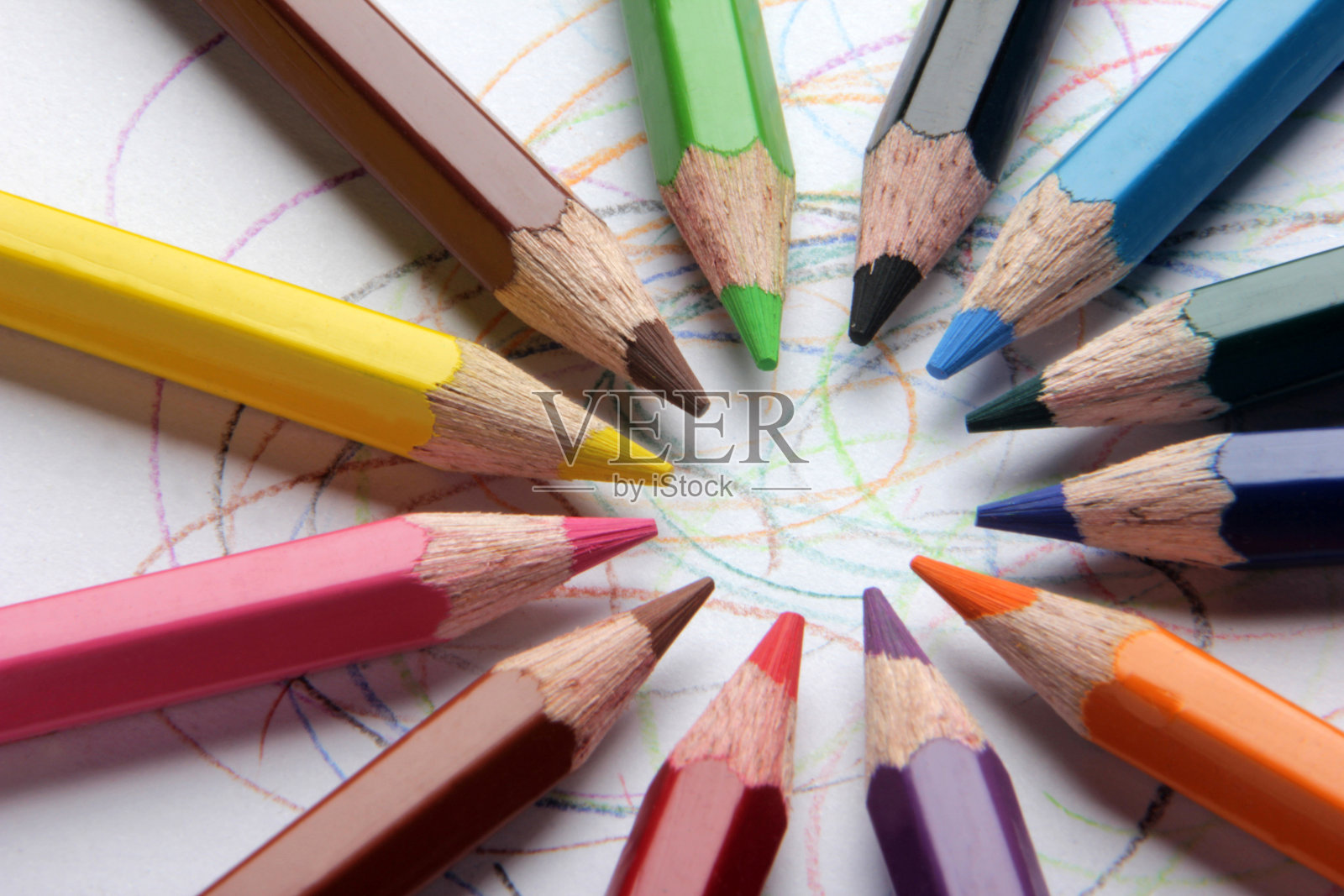 彩色铅笔照片摄影图片