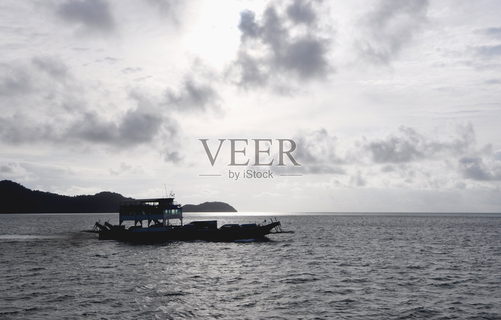 轮廓船视图照片摄影图片