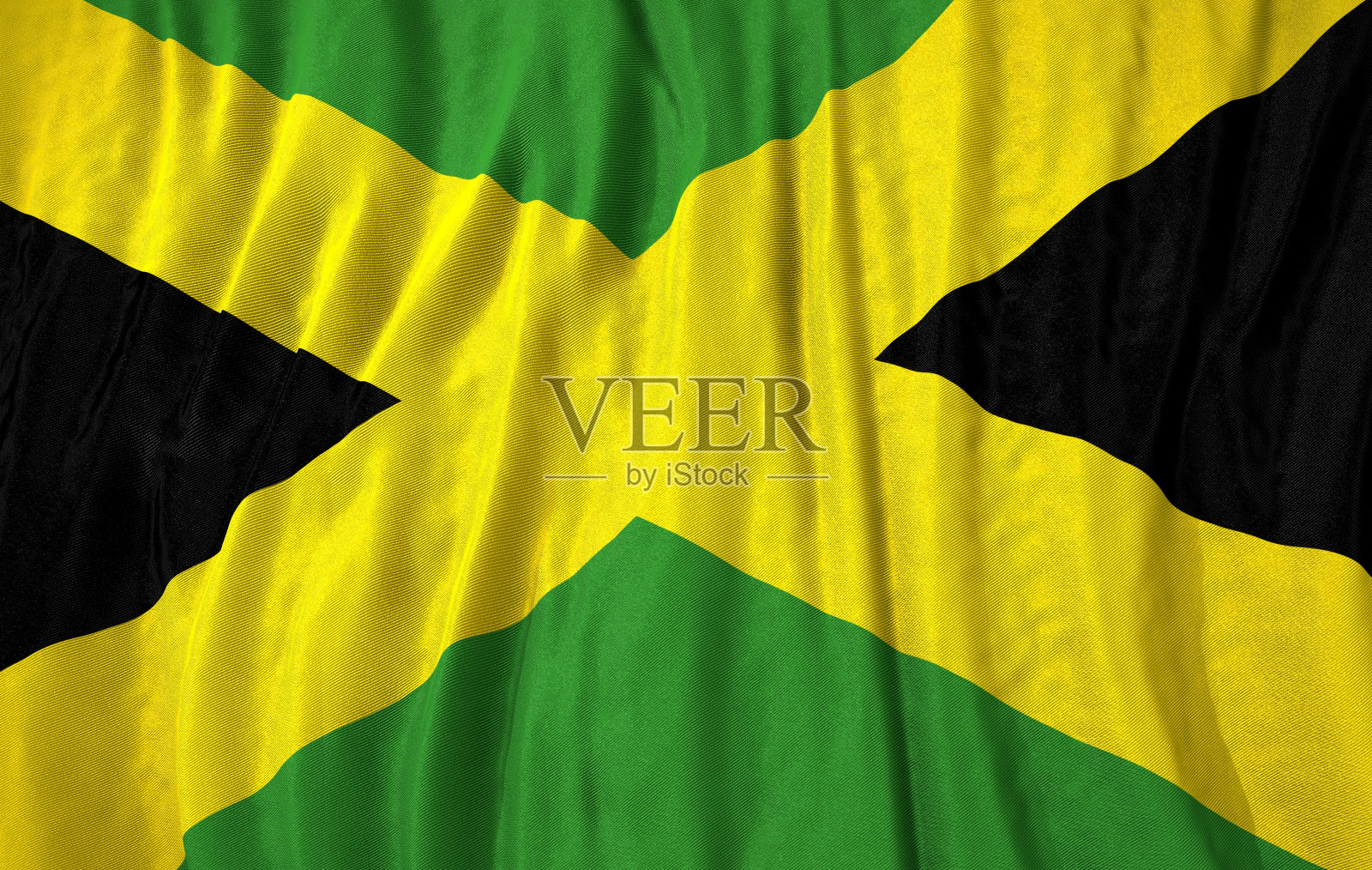 牙买加国旗3d插图照片摄影图片