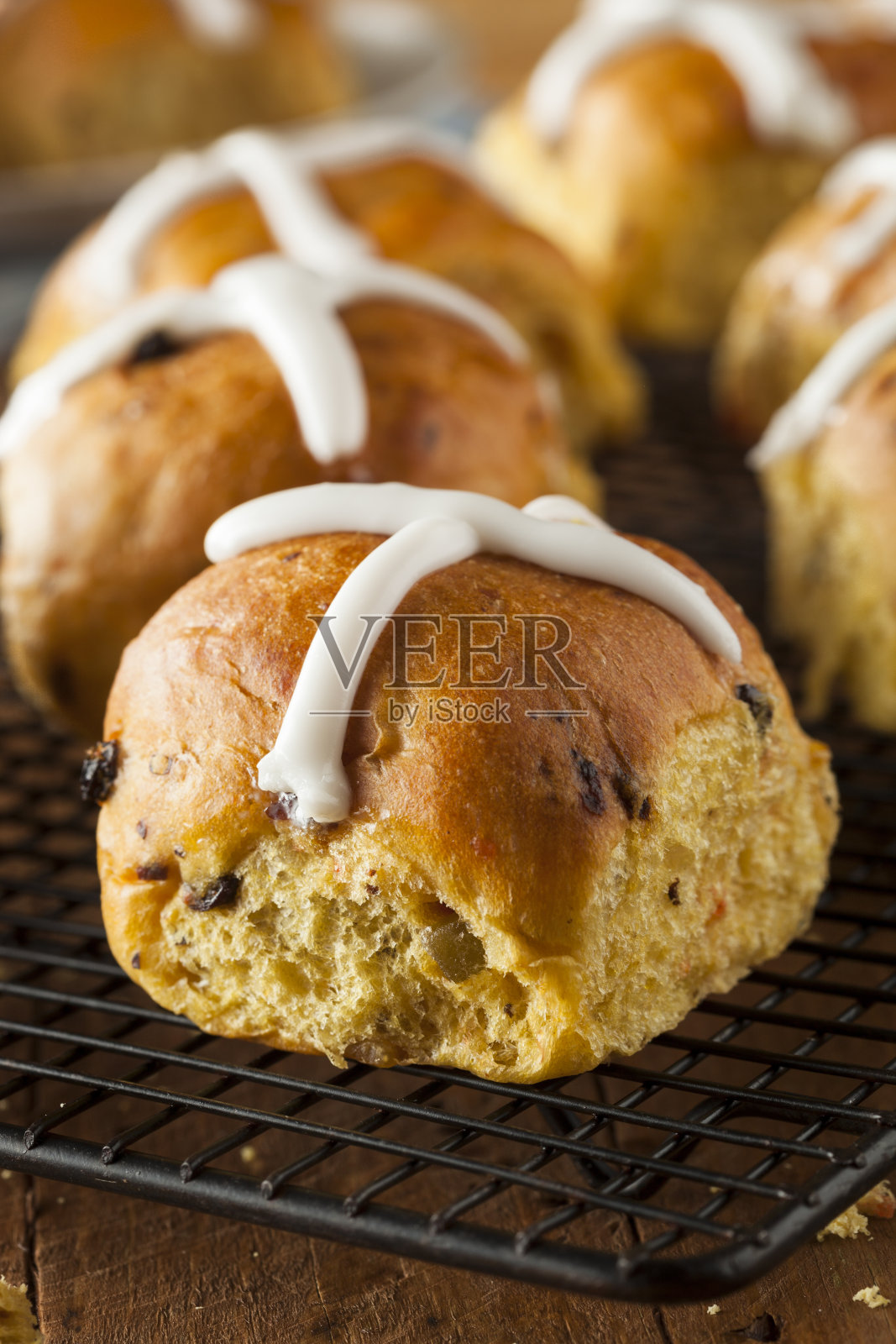 自制十字面包照片摄影图片