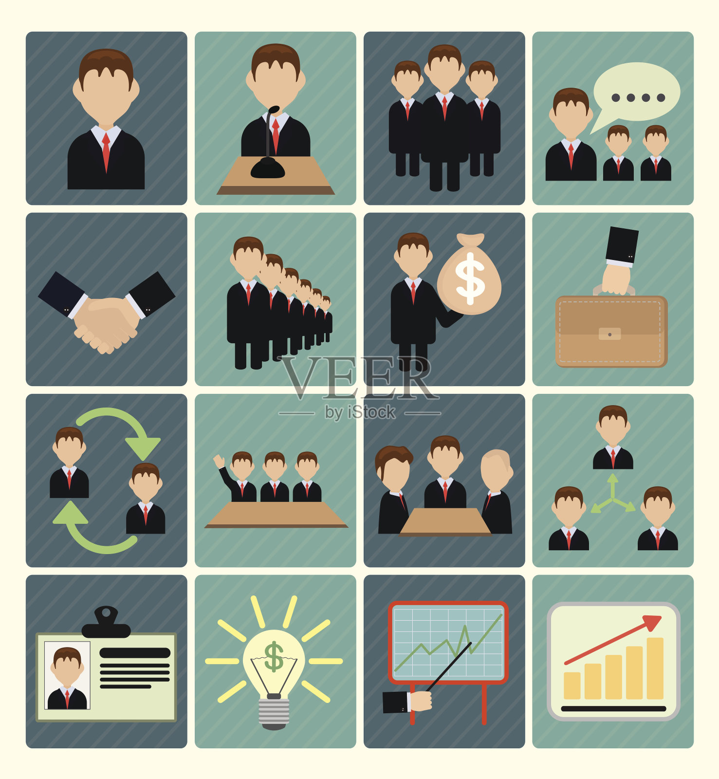 平图标业务插画图片素材