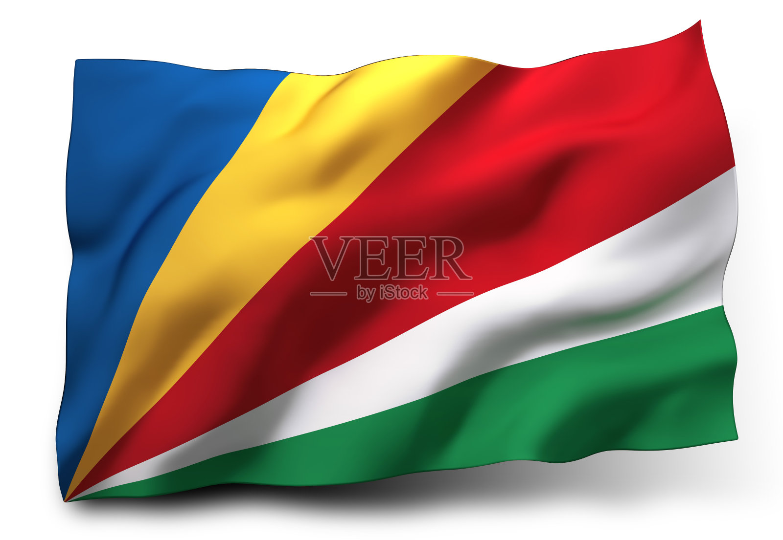 塞舌尔旗照片摄影图片