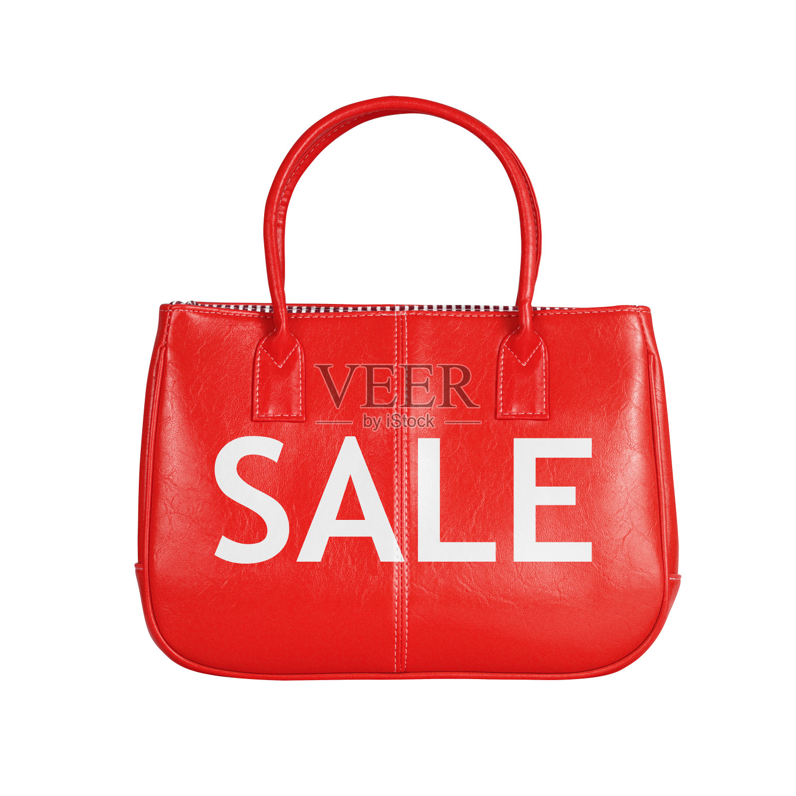 销售袋设计元素孤立的白色照片摄影图片