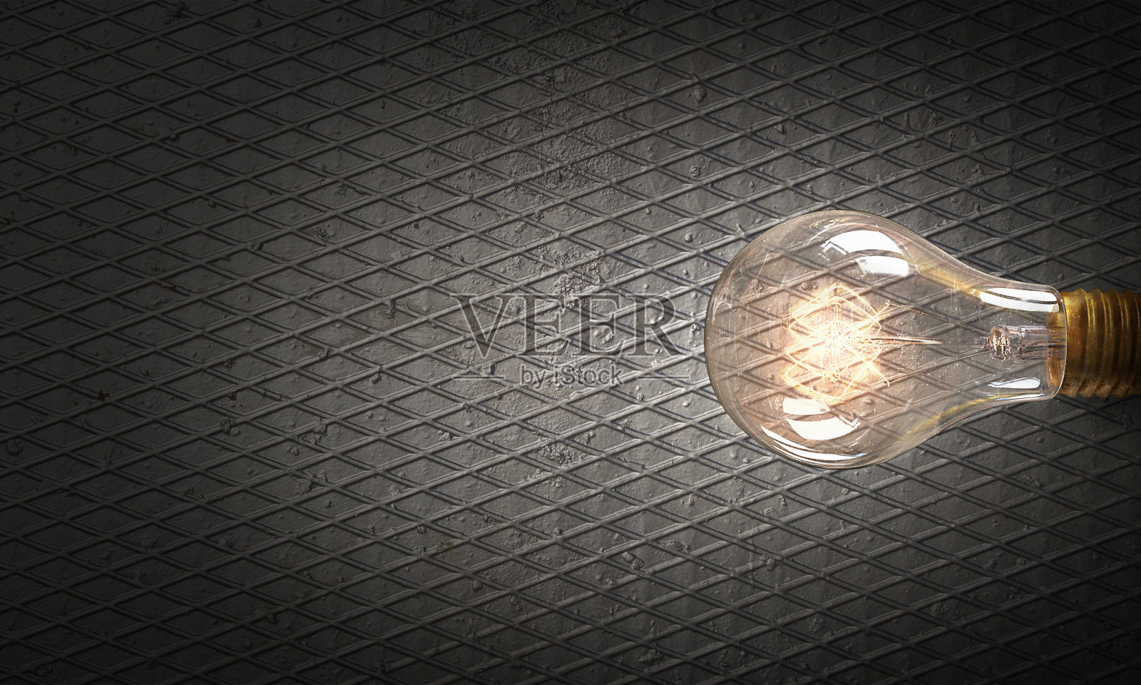 纹理上的灯泡。混合媒体照片摄影图片