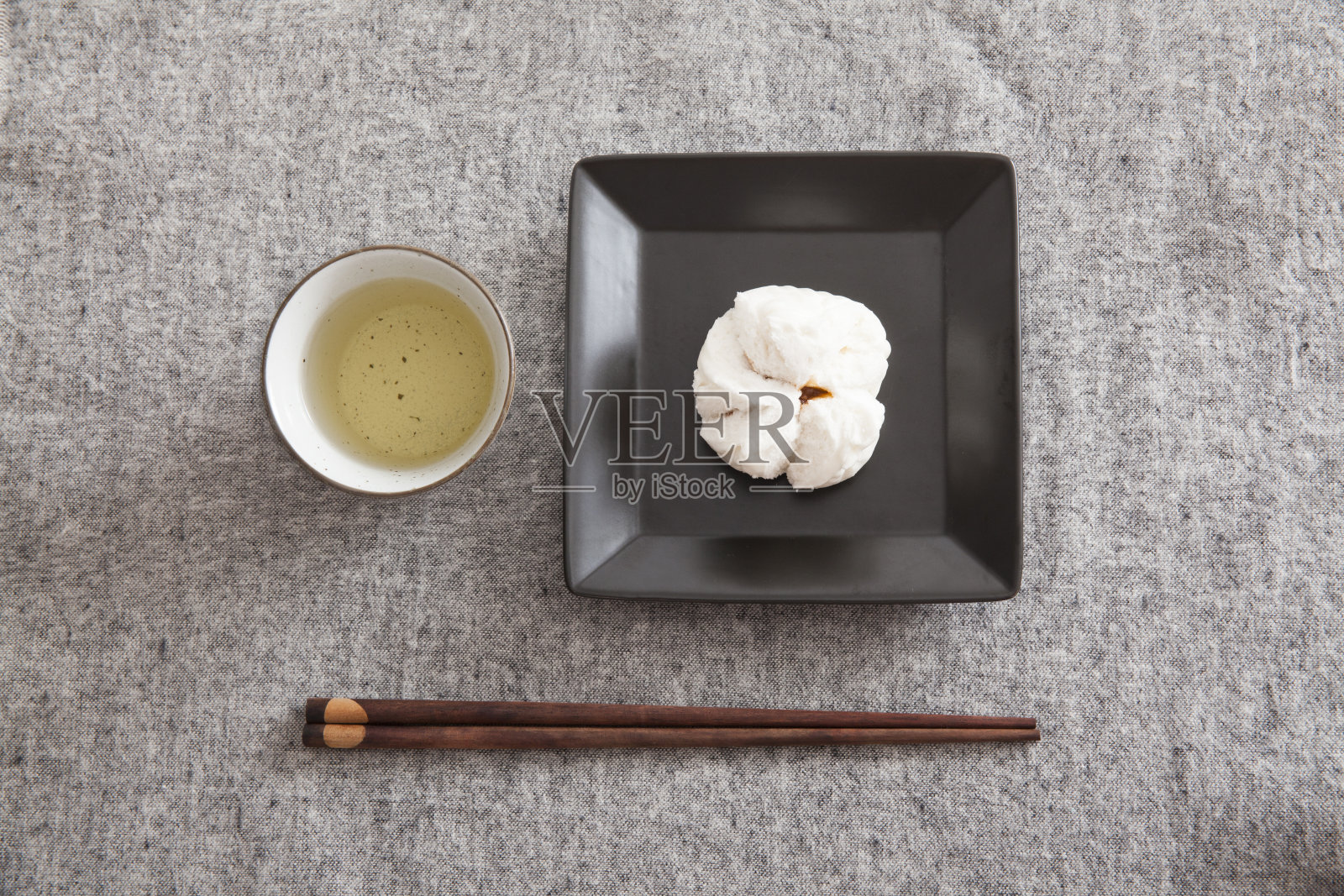 中式蒸叉烧包(点心)照片摄影图片