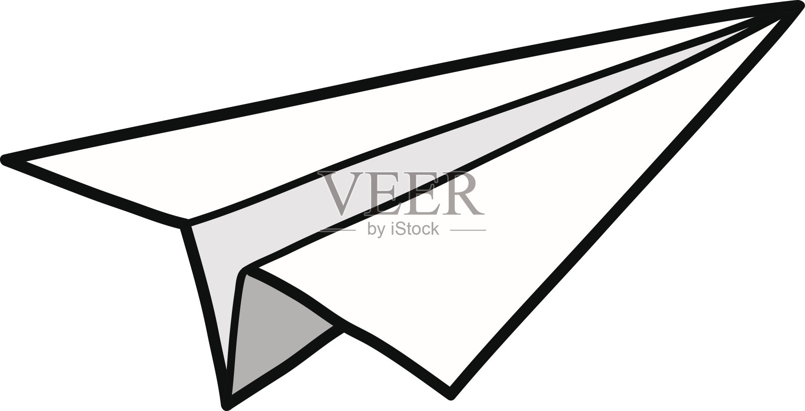 折纸纸飞机设计元素图片