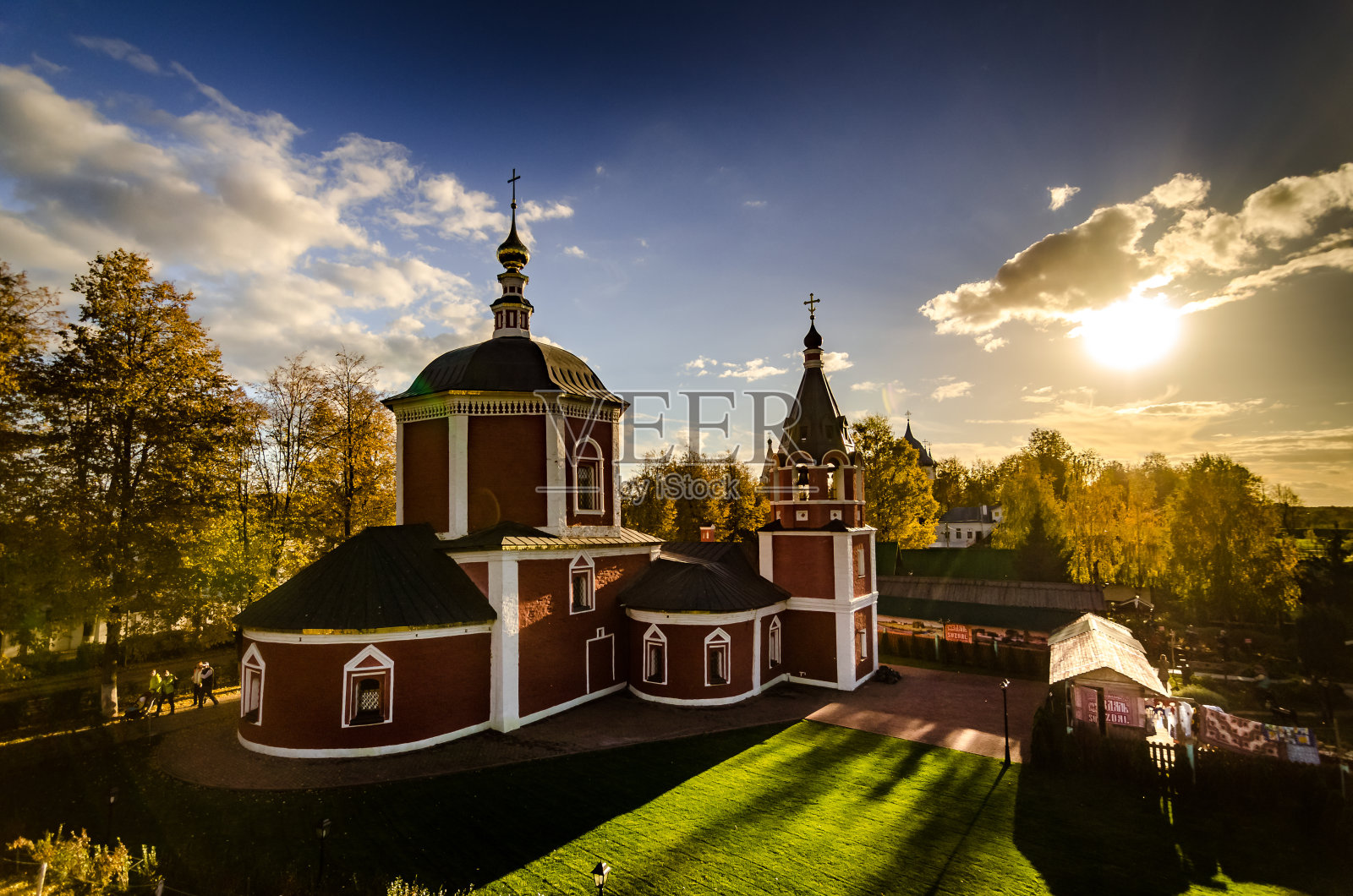 苏兹达尔的热门旅游目的地。照片摄影图片