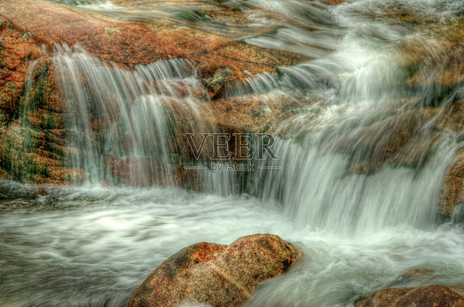 瀑布的细节照片摄影图片