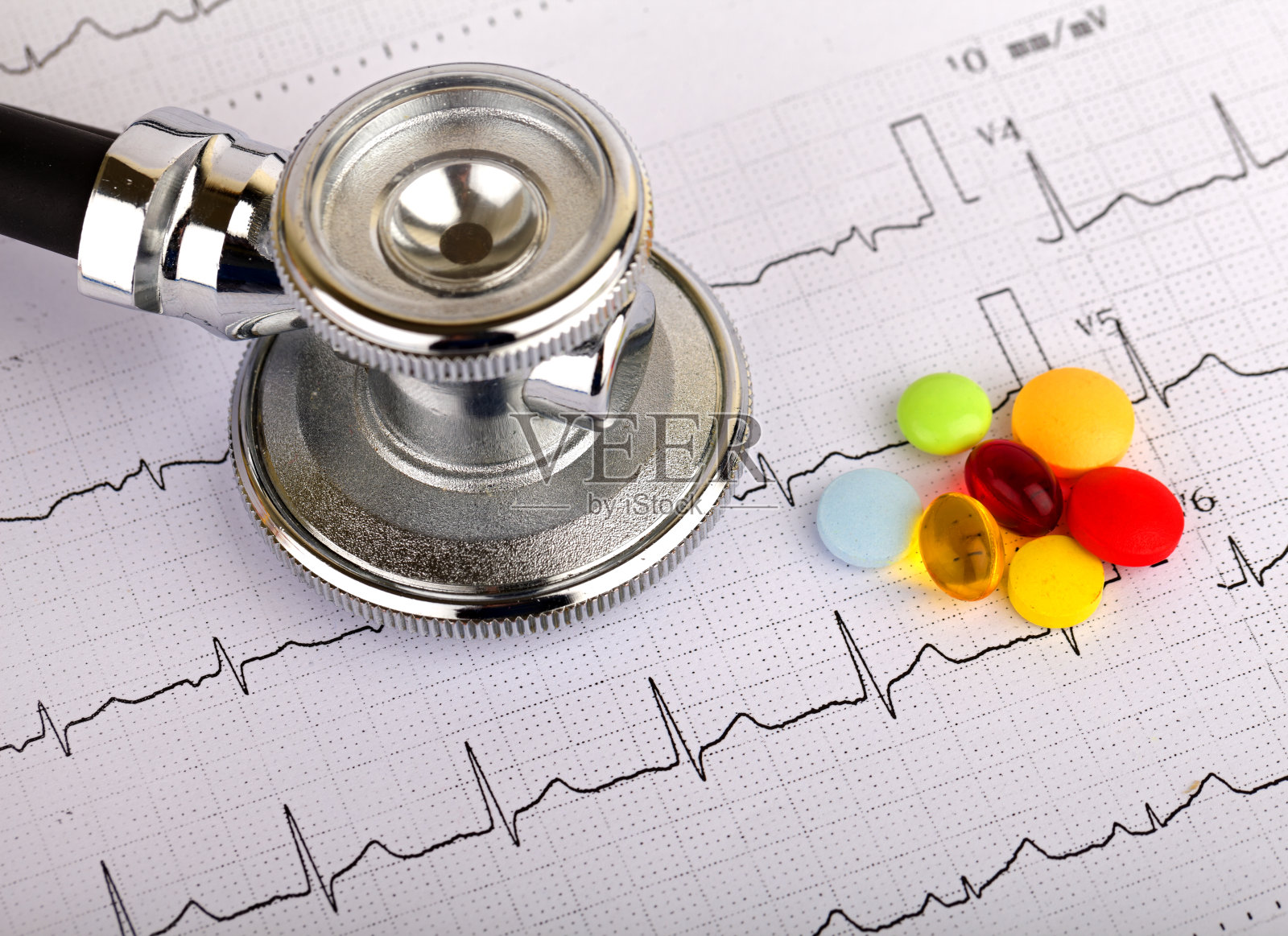 心电图照片摄影图片