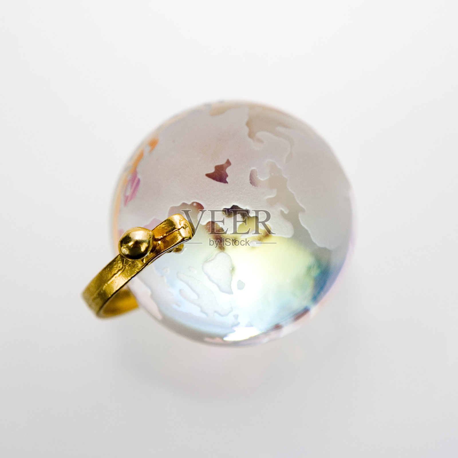 水晶球从上面看照片摄影图片