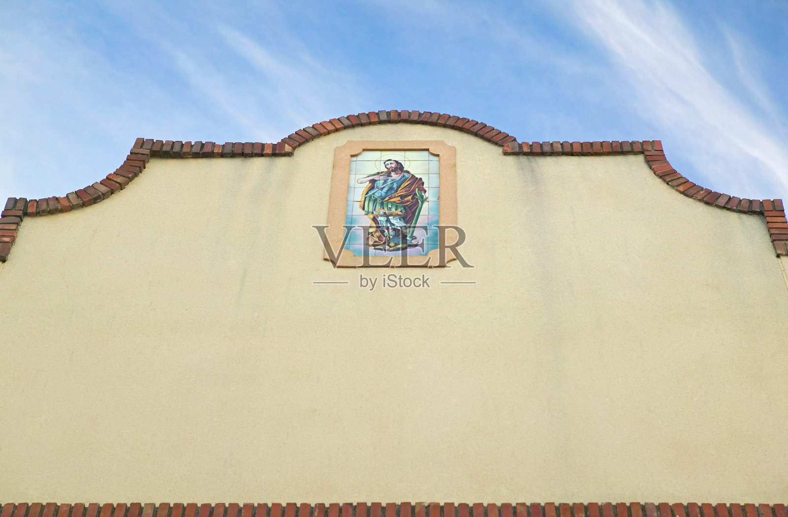 带有天主教装饰的酿酒厂照片摄影图片