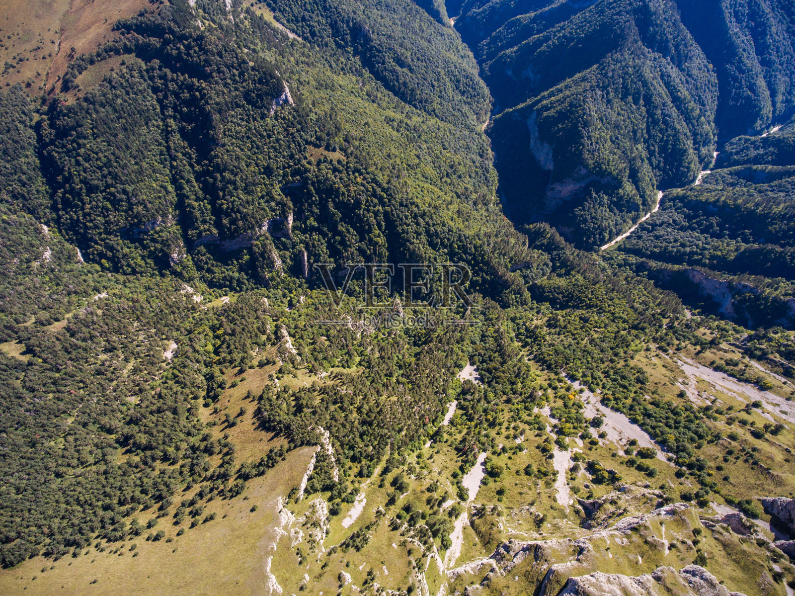 野山高地航拍照片。俄罗斯。照片摄影图片