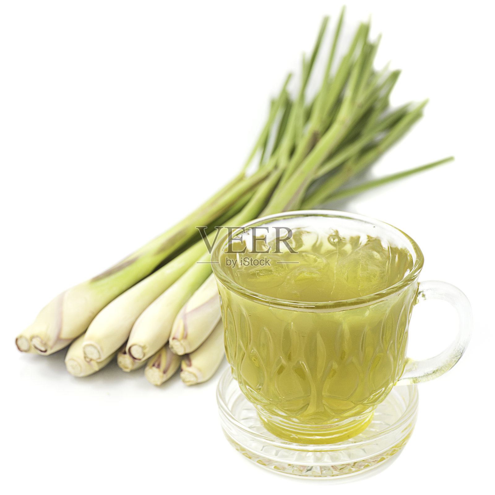 泰国草药饮料，柠檬草水照片摄影图片