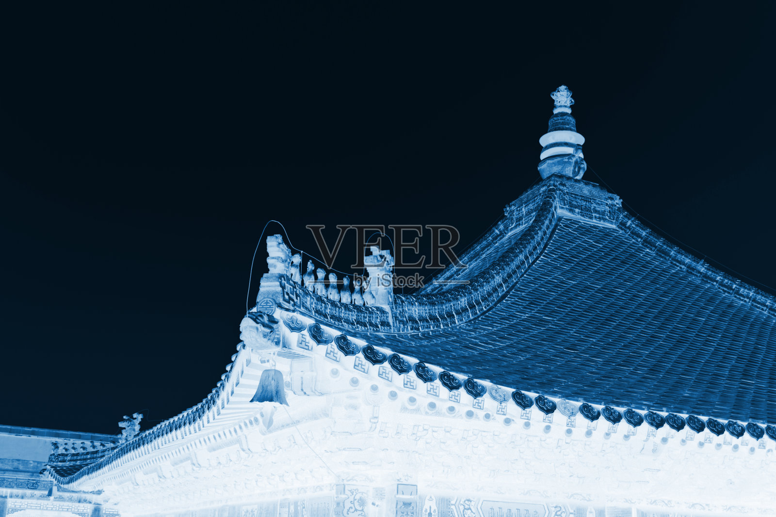 藏宝殿是园林建筑中的一座古刹，澈照片摄影图片