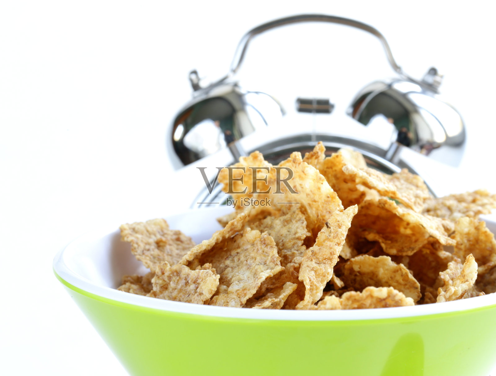 健康早餐-什锦麦片和苹果照片摄影图片