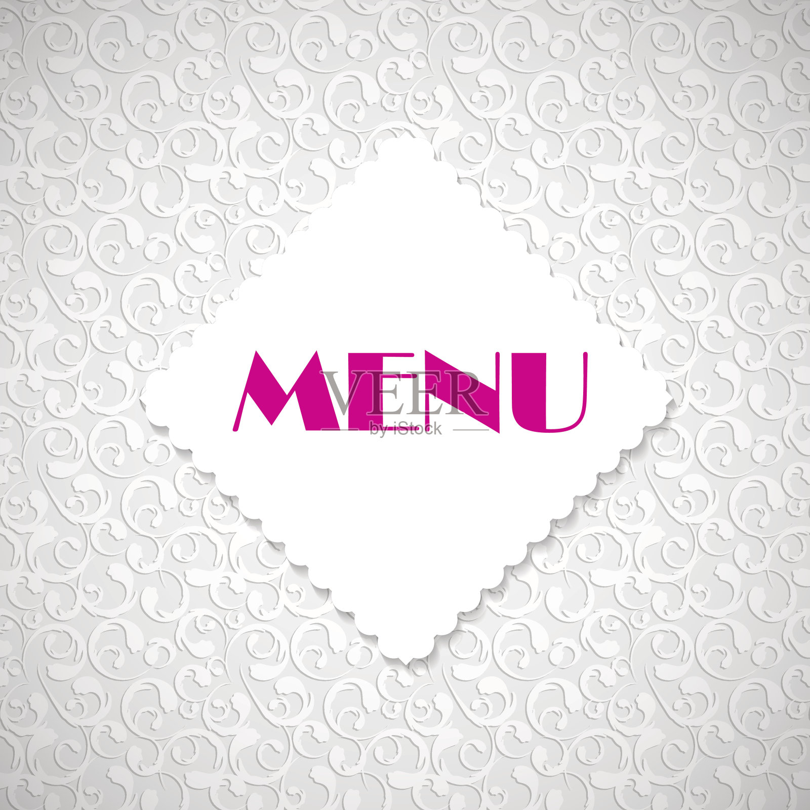 餐厅菜单模板矢量插图插画图片素材