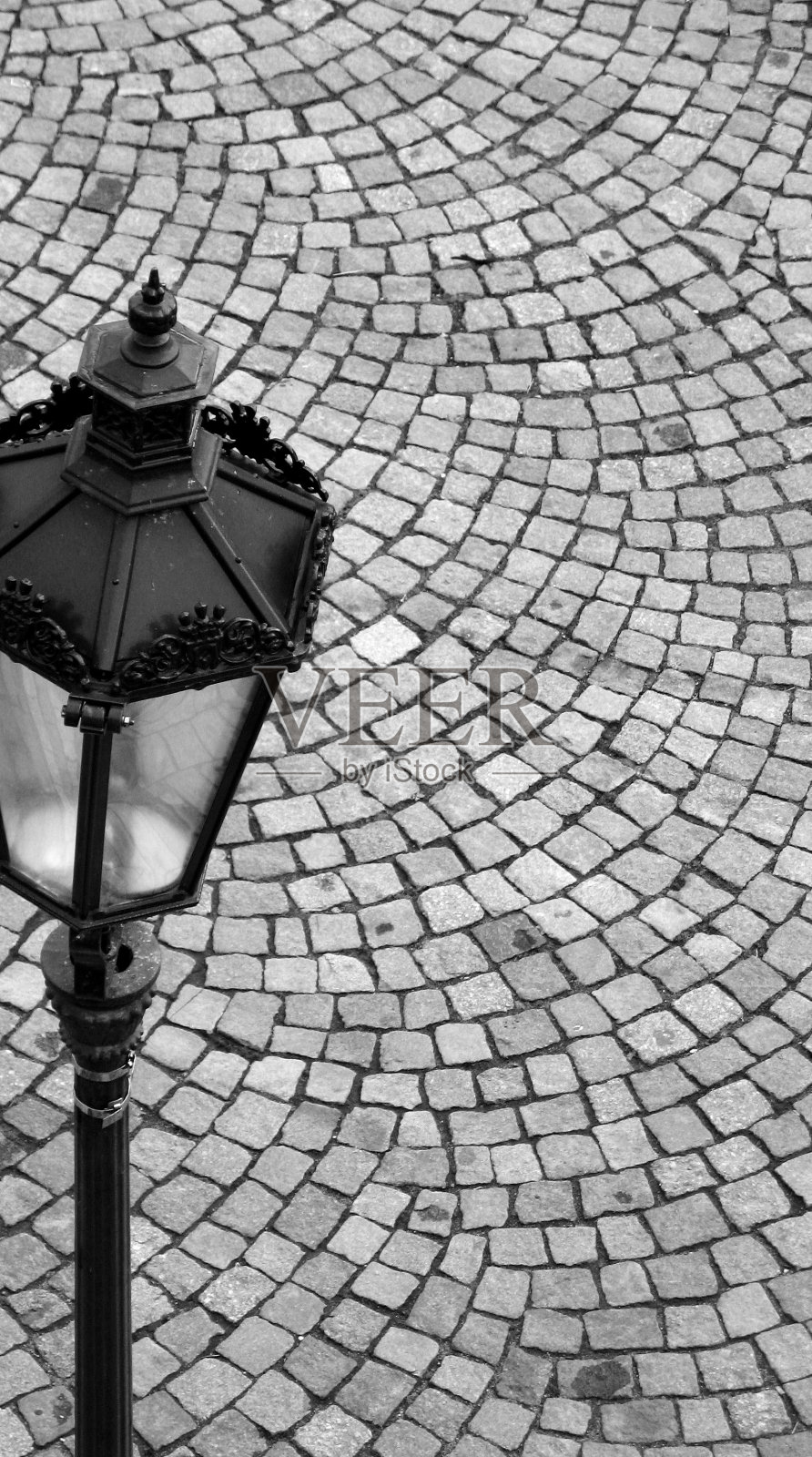 黑与白stret灯照片摄影图片