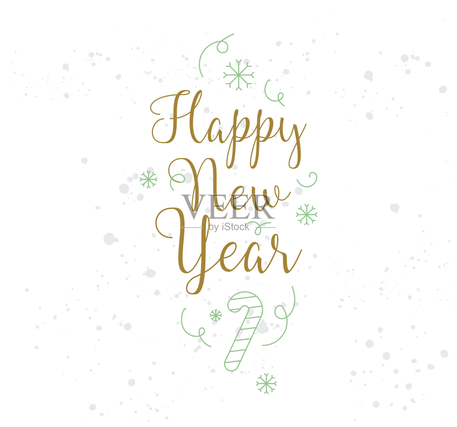 新年快乐排版设计插画图片素材