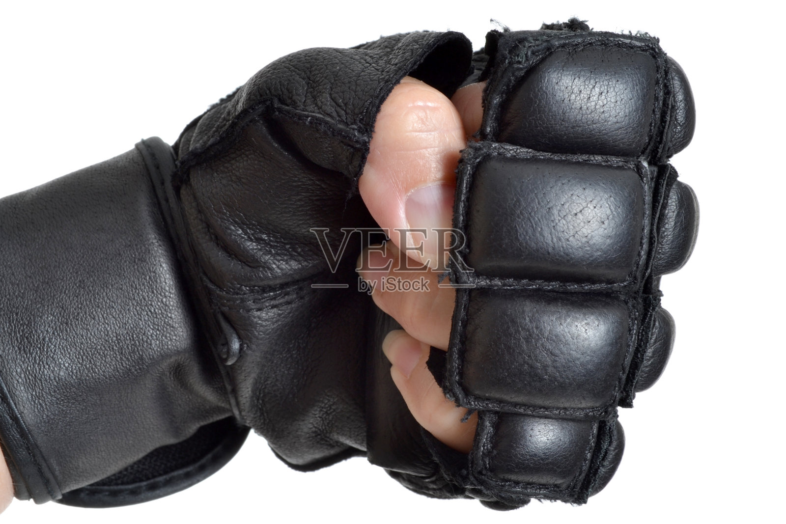 手套的拳头照片摄影图片