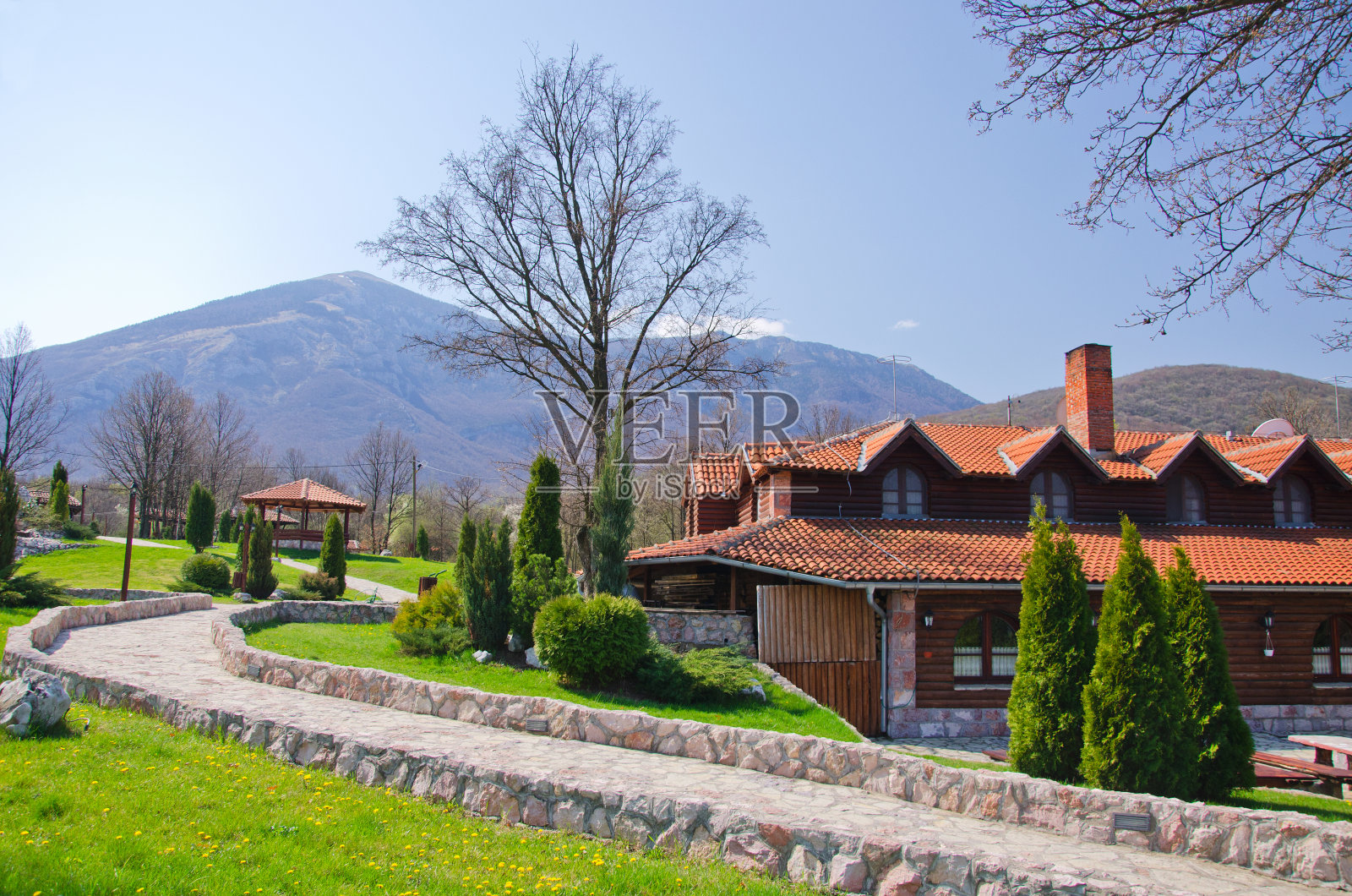 房子的木头照片摄影图片