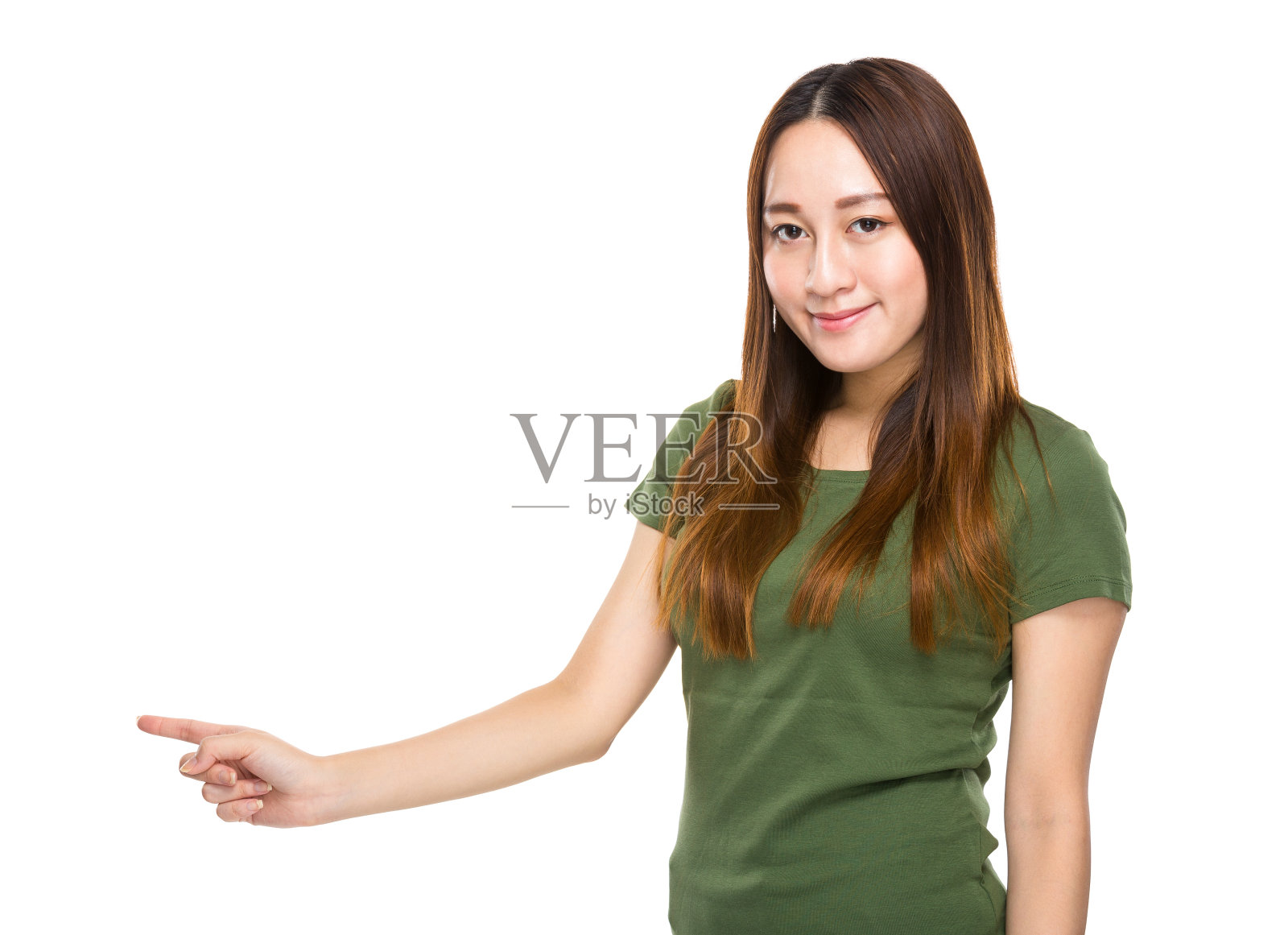 中国妇女指出照片摄影图片