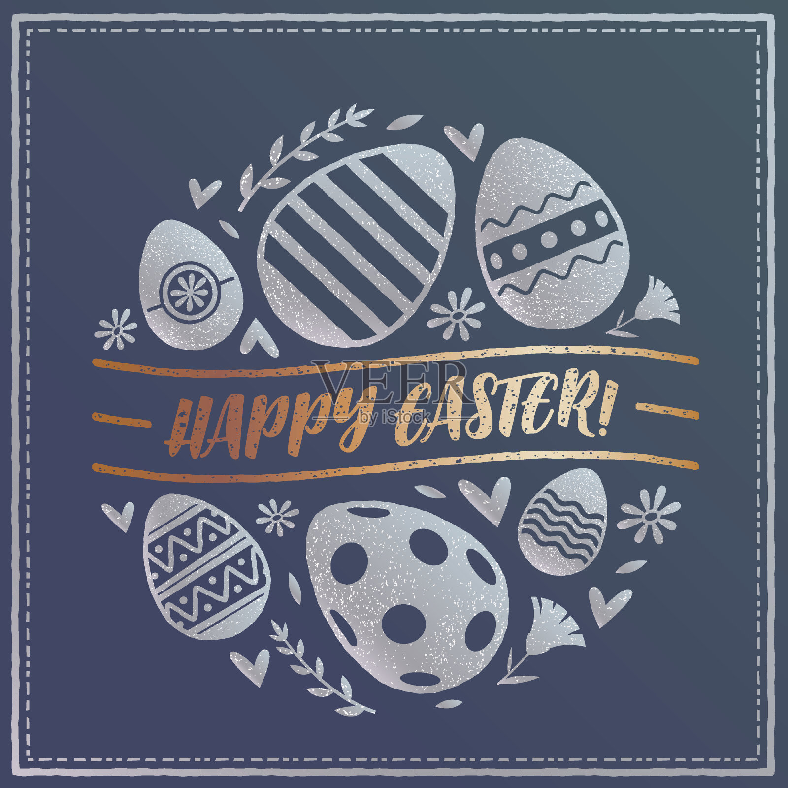 复活节贺卡设计模板素材