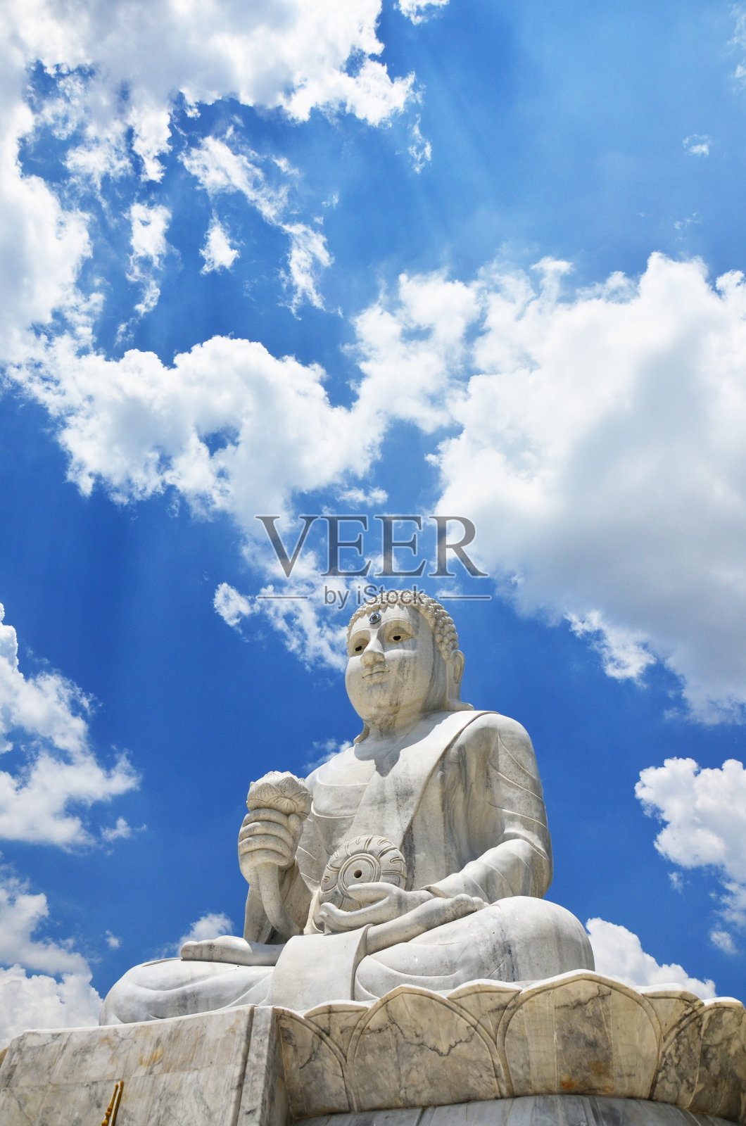 弥勒佛祖在泰国碧碧府普沙万寺照片摄影图片