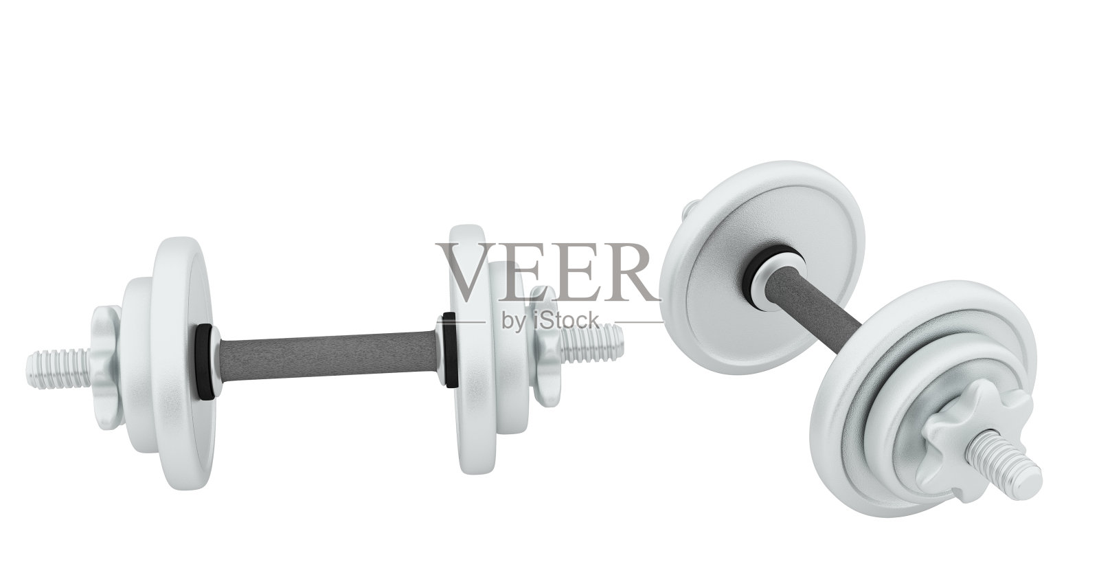 两个金属哑铃照片摄影图片