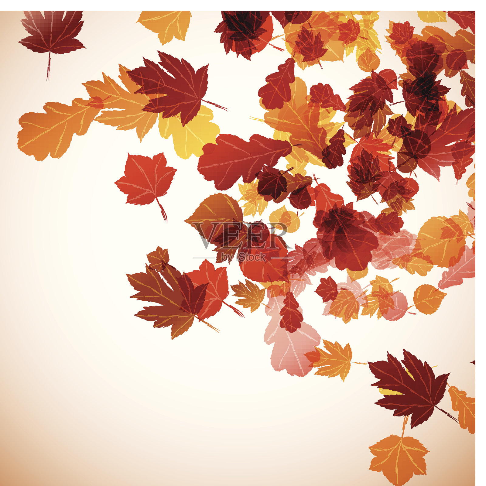 秋天背景插画图片素材