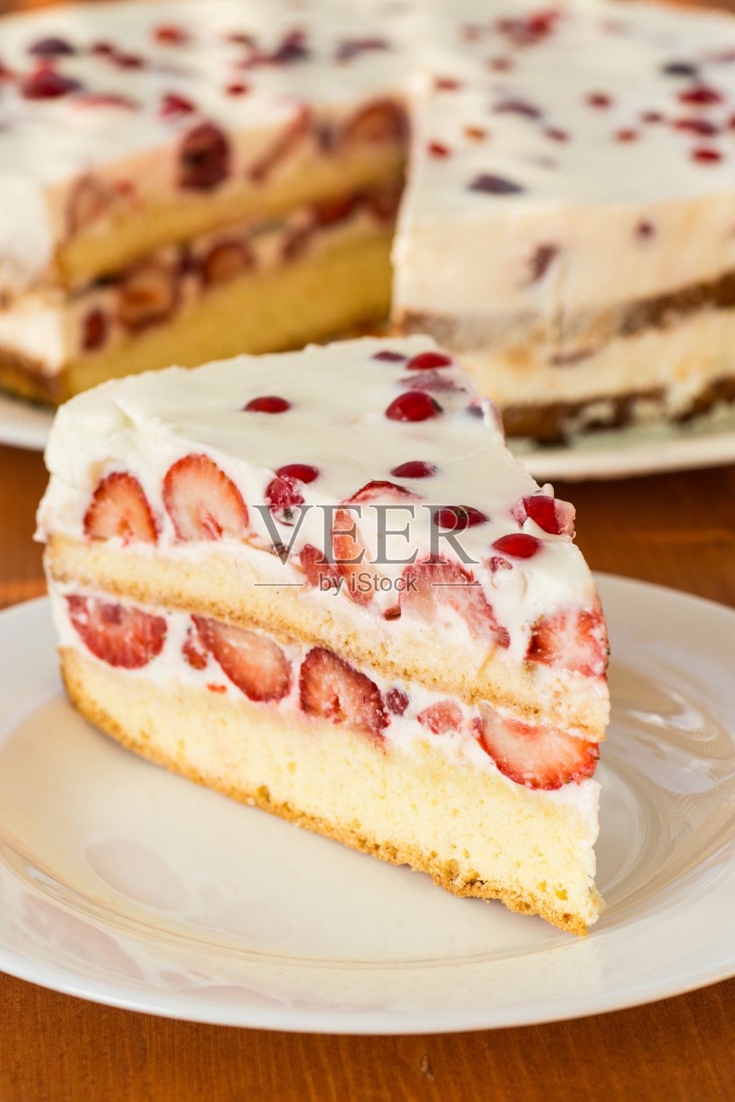 夏日水果蛋糕照片摄影图片