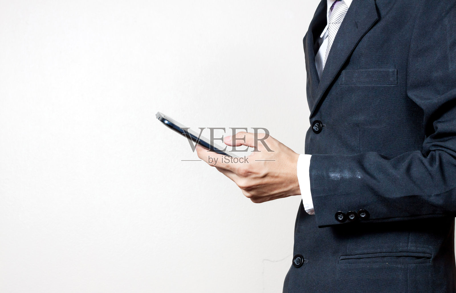 商人使用数字平板电脑照片摄影图片