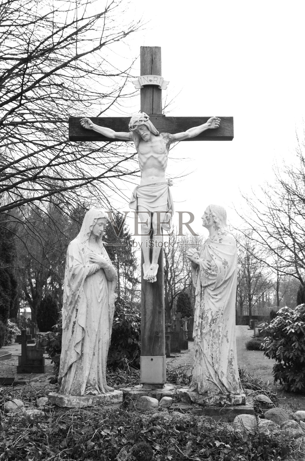 耶稣受难像照片摄影图片